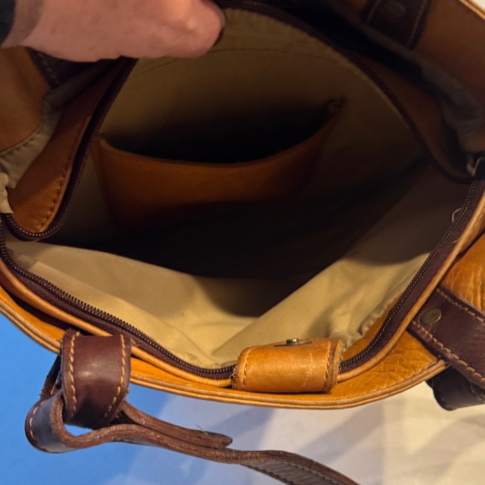 FRYE AND CO. Brown Leather Tote vintage really cool - Picture 7 of 9